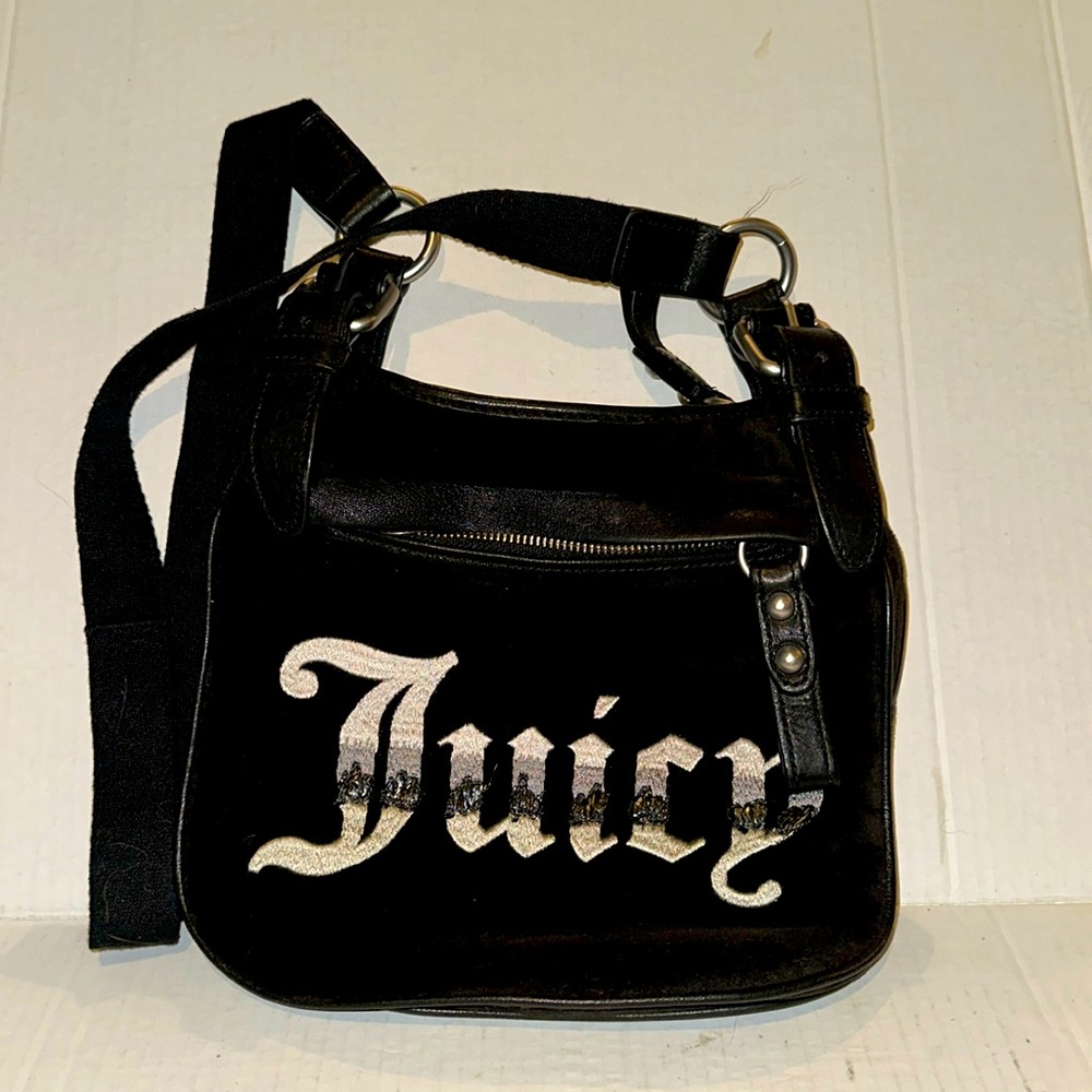 Juicy Couture Crossbody Bag in Black Velvet